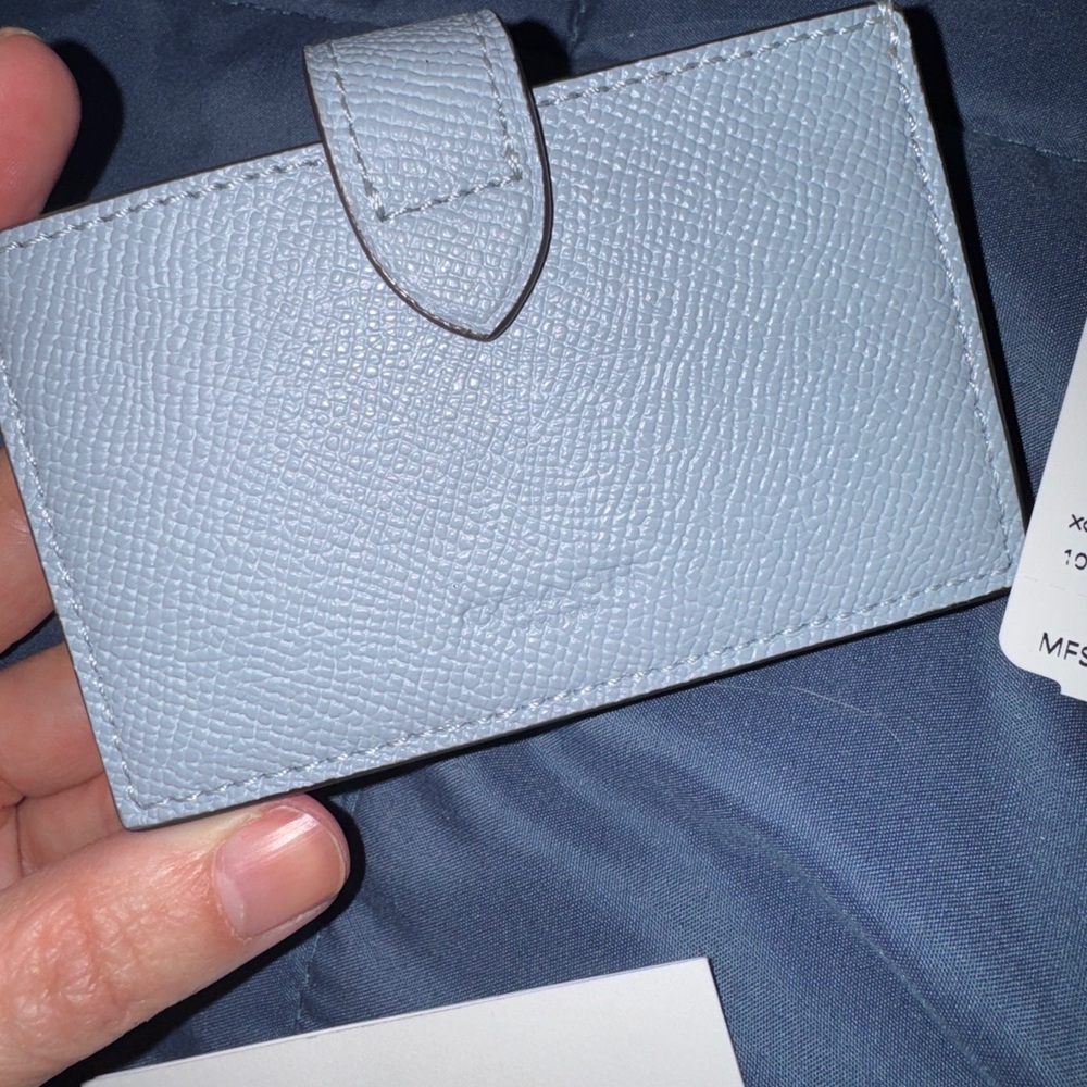 Coach Pale blue Leather Card Holder - Picture 12 of 16